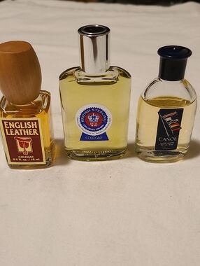 Cologne Bundle Of 3,  English Leather, British Sterling, Canoe